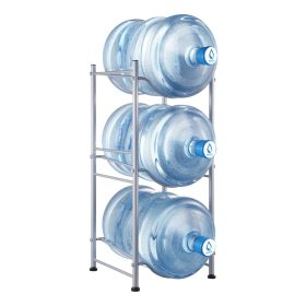 VEVOR 3 Tiers Water Jug Holder, 5 Gallon Water Bottle Holder, Single Row Water Bottle Rack for 3 Bottles, Heavy Duty Water Jug Rack for Kitchen