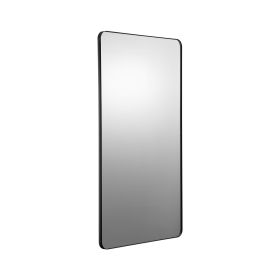 VEVOR Wall Mounted Makeup Mirror, 0.15" Thick, 30" x 48" Mirror with Aluminium Alloy Frame & Explosion-Proof Film