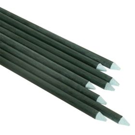 20PC 1/5inch 4ft Dark Green Solid Sticks For Plant Support Offer High Strength, Corrosion Resistance, And Durability, Suitable For Flowers, Veget (Option: 15inch4ft)