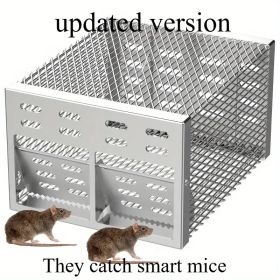 Humane Dual Entrance Mousetrap - Automatic, Reusable Catch And Release Design For Indoor/outdoor Use, Non-rusting Iron Construction, Mousetrap, C (Option: updatedversion)