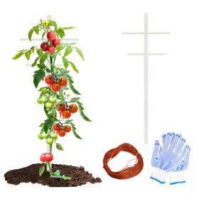 2PC 7FT Hollow T-profile Climbing Trellis, Stable And Durable, Perfect For Climbing Plants, A Modern Garden Decoration. (Option: 7FT1inch)