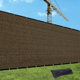 5'X25' Brown HDPE Fence (Option: defaulttitle)